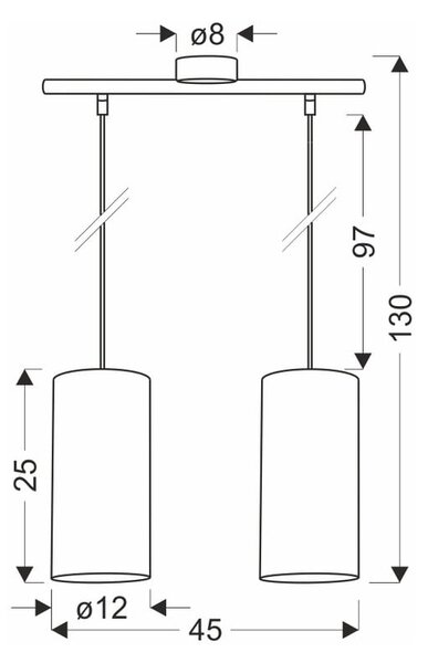 Lampada a sospensione in colore naturale ø 12 cm Aragona - Candellux Lighting