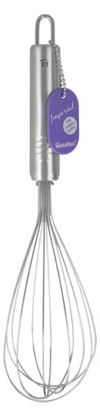 Frusta in acciaio inox, lunghezza 28 cm Imperial - Metaltex