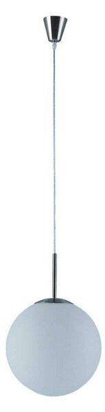Lampada a sospensione Lindby, Marike, dimmerabile, Bianco, Soggiorno, Vetro, Moderno