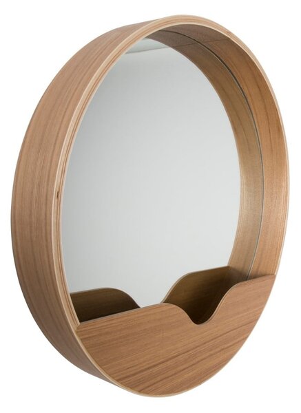 Specchio da parete con vano portaoggetti Round Wall, ⌀ 40 cm - Zuiver