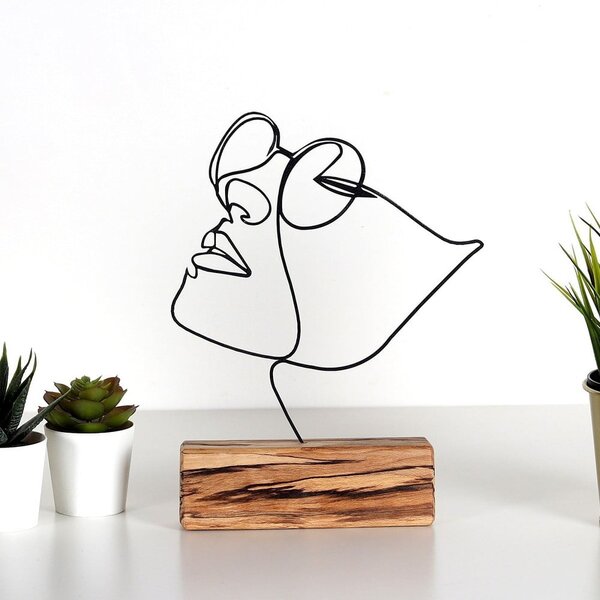Statuetta in metallo Girl - Mioli Decor