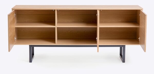 Commode in rovere Camden Diamond, 175 x 75 cm Mora - Woodman