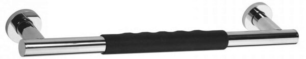 Sapho X-Round - Maniglione antiscivolo, lunghezza 400 mm, acciaio inox XR505