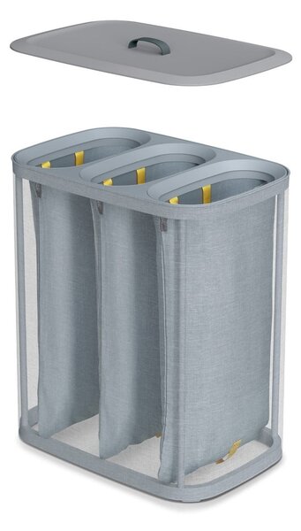 Cesto portabiancheria in tessuto grigio 90 l Tota Trio - Joseph Joseph