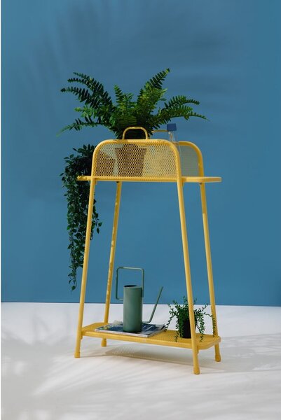 Mensola in metallo blu per balcone, altezza 105,5 cm MWH - Garden Pleasure