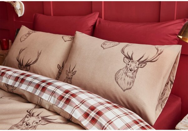 Biancheria da letto beige , 135 x 200 cm Stag - Catherine Lansfield