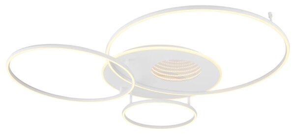 Globo 48466-70W-LED Plafoniera dimmerabile INVERTINA 70W/230V 105x26,5 cm bianca + telecomando
