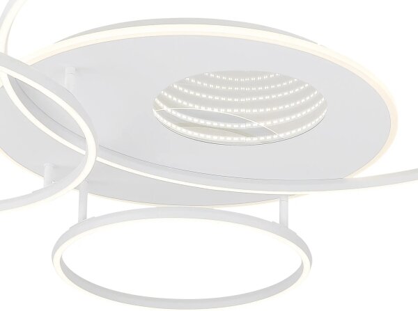 Globo 48466-70W-LED Plafoniera dimmerabile INVERTINA 70W/230V 105x26,5 cm bianca + telecomando