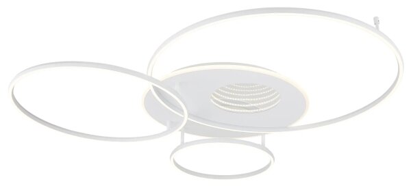 Globo 48466-70W-LED Plafoniera dimmerabile INVERTINA 70W/230V 105x26,5 cm bianca + telecomando