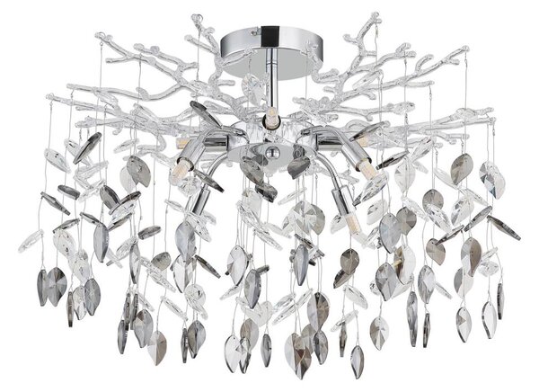 Globo 64133-8D - Lampadario a stelo DANNA 8xG9/8W/230V, cromo lucido