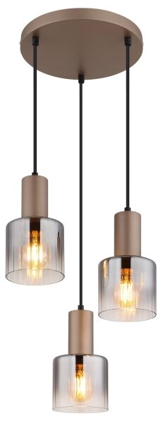 Globo 54318-3HR - Lampadario sospeso su cavo WALTON 3xE27/40W/230V