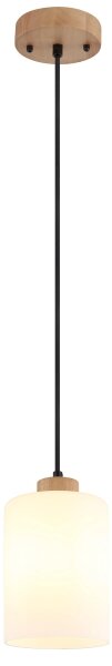 Globo 15977H - Lampada a sospensione con cavo ROWENA 1xE27/60W/230V beige/bianco