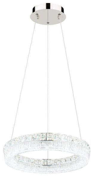 Globo 67387-24 - Lampadario LED dimmerabile a sospensione con cavo LAUREL LED/24W/230V trasparente+telecomando