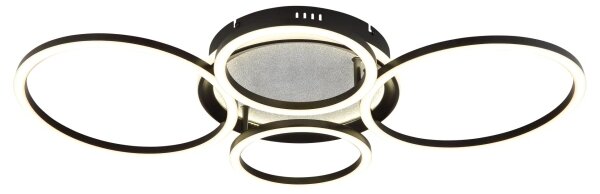 Globo 48477-40C - Plafoniera LED ALVIS LED/40W/230V 4000K 72x52 cm nera