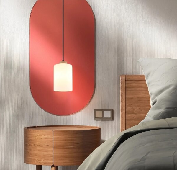 Globo 15977H - Lampada a sospensione con cavo ROWENA 1xE27/60W/230V beige/bianco