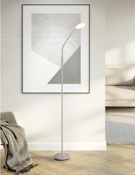 Globo 58504SSA - Lampada da terra LED dimmerabile a sfioramento SILVIO LED/6,5W/230V beige