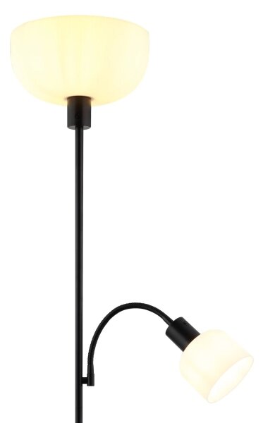 Globo 59947B - Lampada da terra HINTON 1xE27/40W/230V + 1xE14/25W