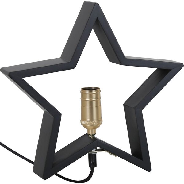 Decorazione luminosa nera con motivo natalizio Lysekil - Star Trading