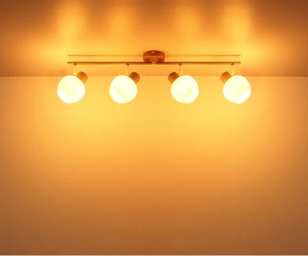 Globo 54662-4 - Plafoniera con 4 faretti EILEEN 4xE27/40W/230V