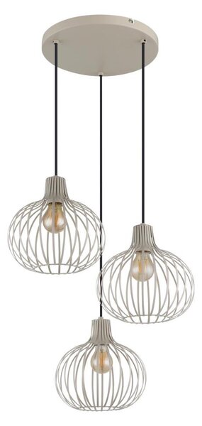 Globo 33379319 - Lampadario a sospensione con cavo MATEO 3xE27/40W/230V beige