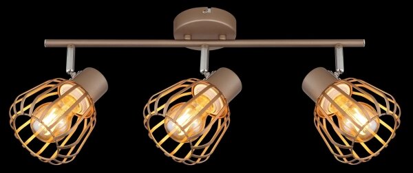 Globo 54663-3 - Plafoniera a spot OLIN 3xE27/40W/230V