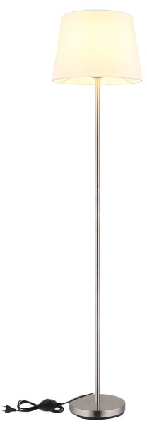 Globo 40100101 - Lampada da terra JORIS 1xE27/40W/230V bianco/cromo opaco