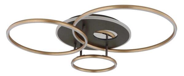 Globo 48466-54 - Plafoniera LED dimmerabile INVERTINA 54W/230V 90x70 cm nero+telecomando