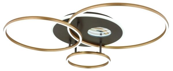 Globo 48466-54 - Plafoniera LED dimmerabile INVERTINA 54W/230V 90x70 cm nero+telecomando