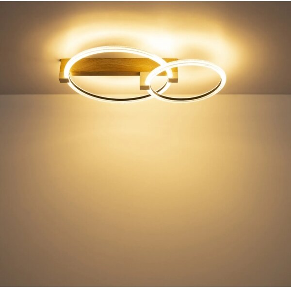 Globo 48050D1 - Plafoniera LED FLETCHER LED/24W/230V 3000K 58x38 cm beige