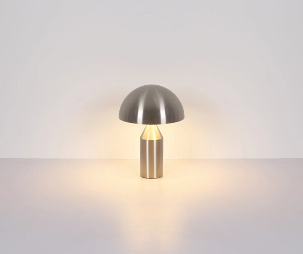 Globo 21030N - Lampada da tavolo ATOMA 2xE27/40W/230V cromo opaco