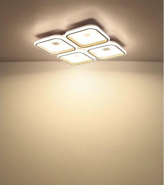 Globo 48097-60 - Plafoniera LED dimmerabile MOSAIKO LED/55W/230V 54x54 cm+telecomando