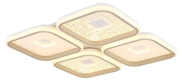 Globo 48097-60 - Plafoniera LED dimmerabile MOSAIKO LED/55W/230V 54x54 cm+telecomando