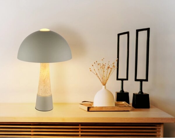 Globo 51070110 - Lampada da tavolo PAULIN 1xE27ILLU/40W/230V grigia