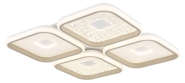 Globo 48097-60 - Plafoniera LED dimmerabile MOSAIKO LED/55W/230V 54x54 cm+telecomando
