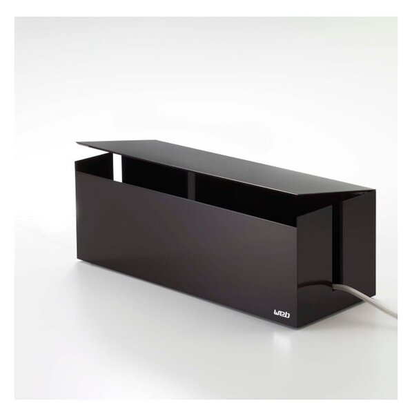 Scatola di ricarica nera e marrone Web Cable Box - YAMAZAKI