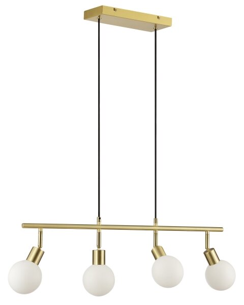Brilliant - Lampadario a sospensione su cavo JORGE 4xG9/10W/230V ottone