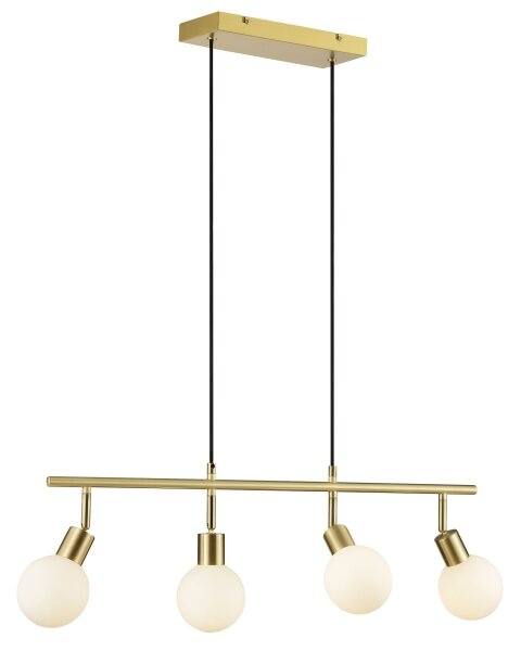 Brilliant - Lampadario a sospensione su cavo JORGE 4xG9/10W/230V ottone