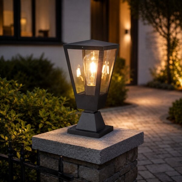 Brilliant - Lampada da esterno WESTDLIFF 1xE27/20W/230V 30,7 cm IP44 antracite