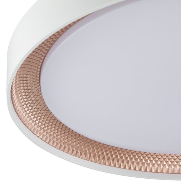 Brilliant - plafoniera dimmerabile a LED WALDO LED/36W/230V bianco/oro rosa + telecomando
