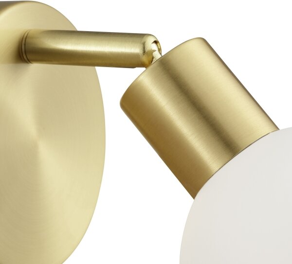 Brilliant - Faretto da parete JORGE 1xG9/10W/230V ottone