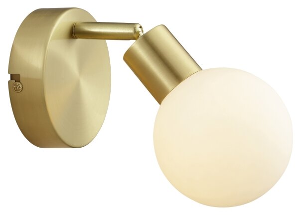 Brilliant - Faretto da parete JORGE 1xG9/10W/230V ottone