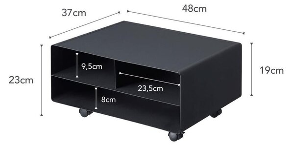 Tavolo pieghevole 37x48 cm Tower - YAMAZAKI