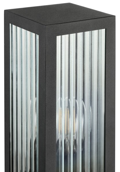 Brilliant - Lampada da esterno GETTA 1xE27/20W/230V 50 cm IP44 nero
