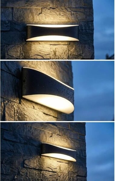 Lampada da parete per esterni a LED LED/10W/230V IP65 nera