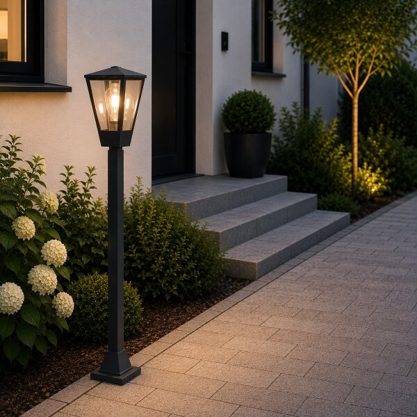 Brilliant - Lampada da esterno WESTDLIFF 1xE27/20W/230V 98,4 cm IP44 antracite