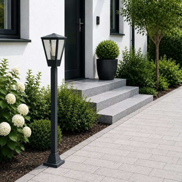 Brilliant - Lampada da esterno WESTDLIFF 1xE27/20W/230V 98,4 cm IP44 antracite