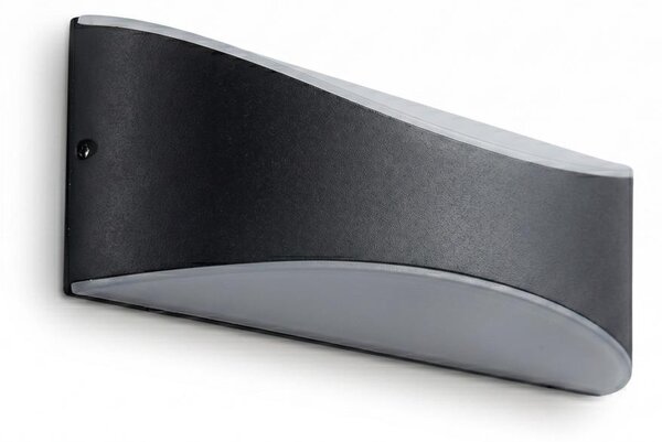 Lampada da parete per esterni a LED LED/10W/230V IP65 nera