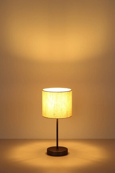 Globo 51540108 - Lampada da tavolo THEA 1xE27/25W/230V nero/beige