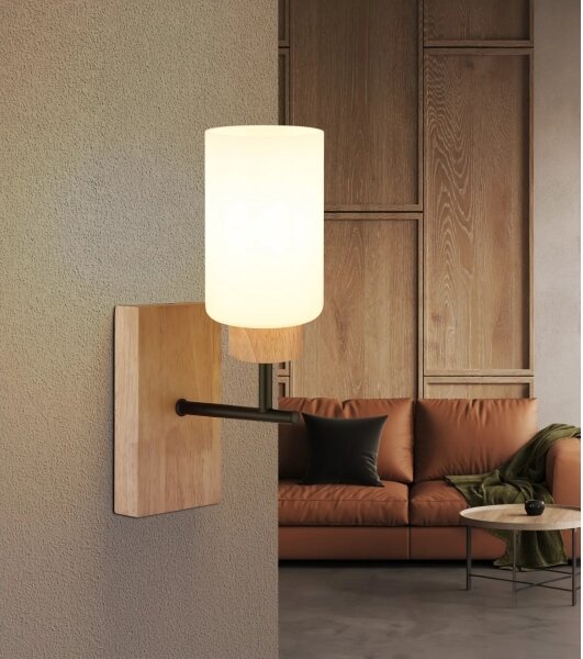 Globo 15977W - Lampada da parete ROWENA 1xE27/60W/230V beige/bianco