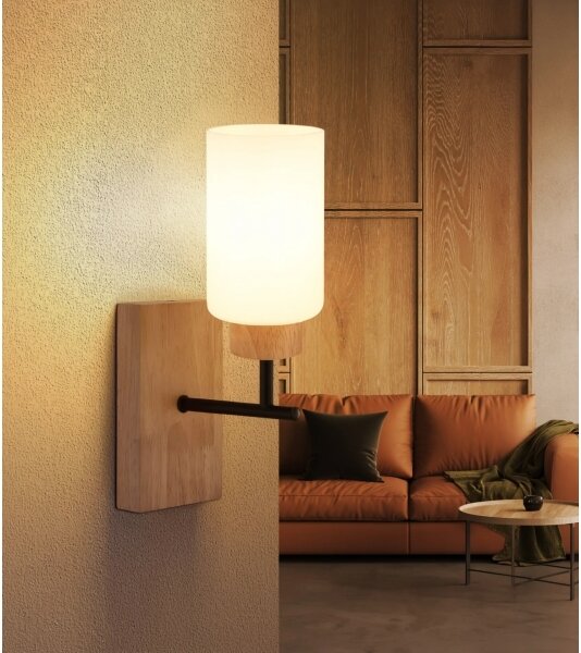Globo 15977W - Lampada da parete ROWENA 1xE27/60W/230V beige/bianco